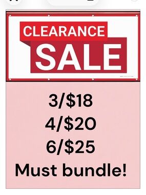 🐭 Bundle sale!  All items with the mouse are 3/$18 4/$20 or 6/$25 must bundle